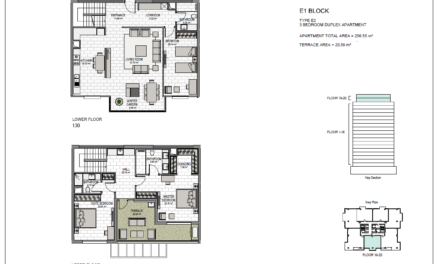 E Block 3 Bedroom Duplex Terrace
